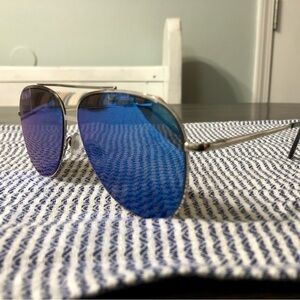 Women’s blue lens Aviator sunglasses
